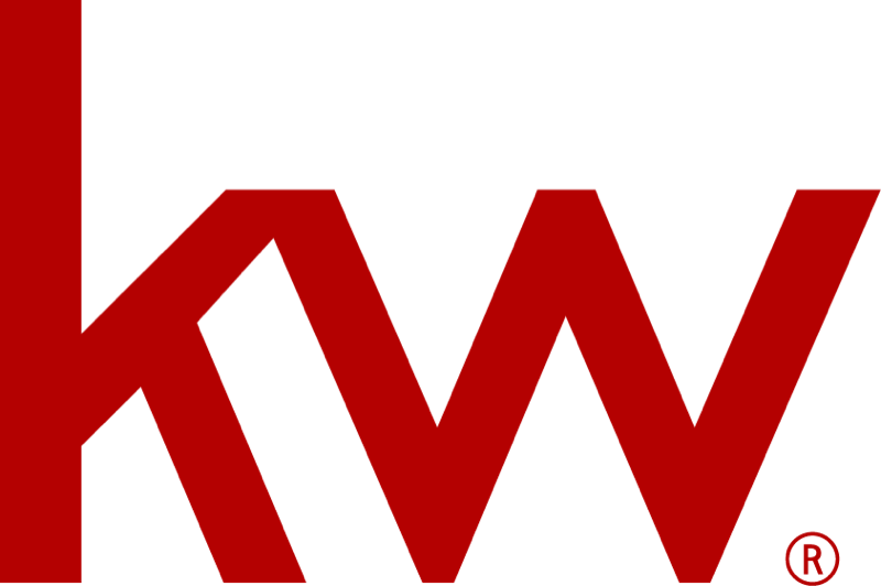 Keller Williams real estate logo, a red KW monogram with the name in gray